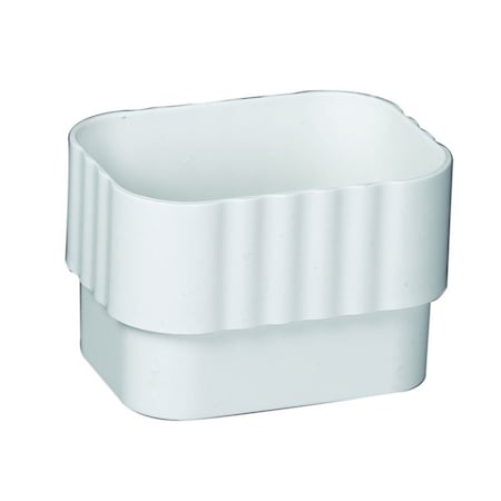 Amerimax Home Products Amerimax 2 in. W X 3 in. L White Vinyl K Downspout Connector M0623